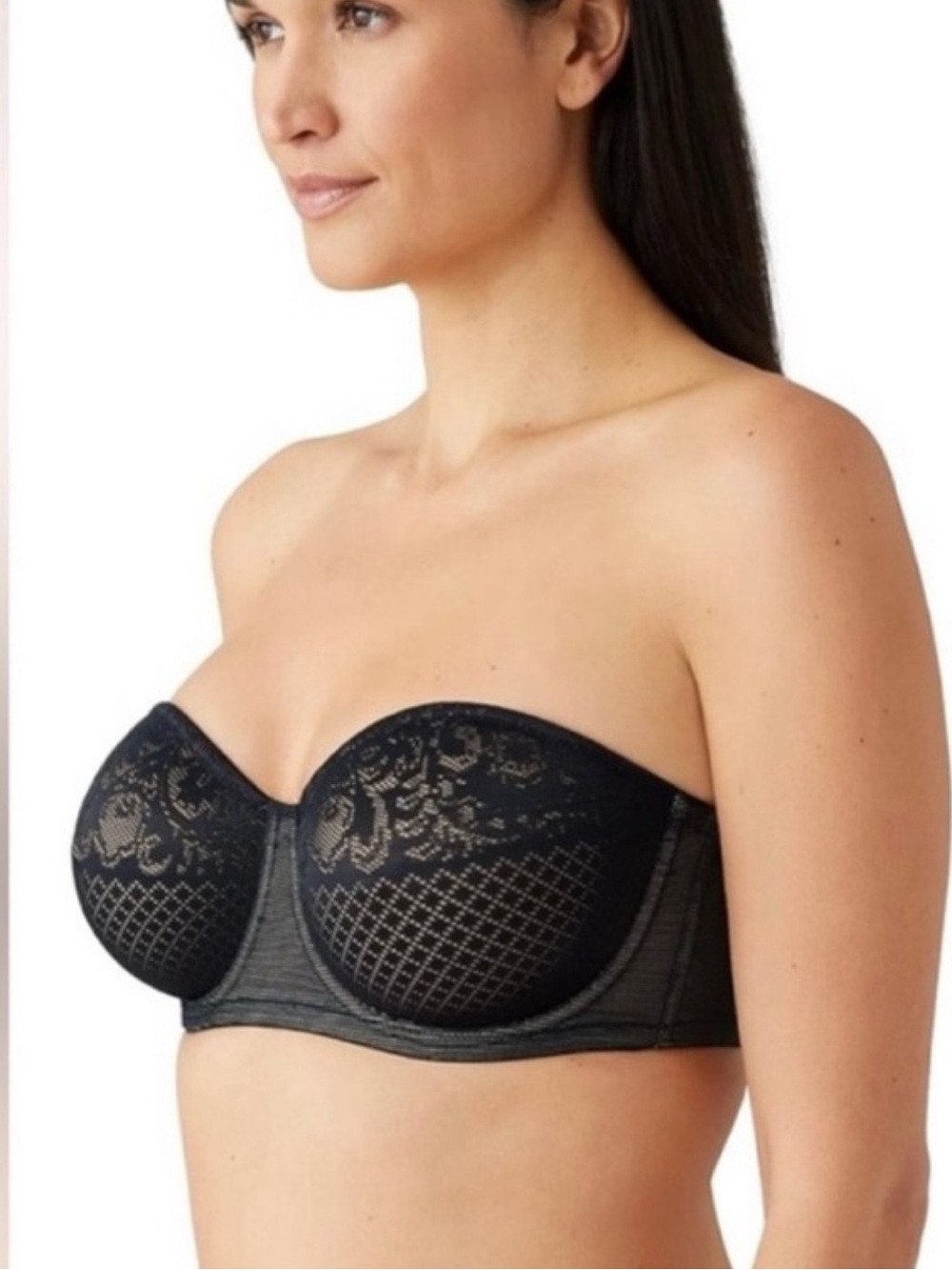 Wacoal Visual Effects Strapless Minimizer Bra Black